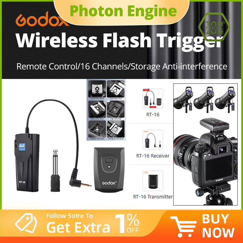 Trigger Receiver Set - Godox RT-16 16채널 무선/라디오 스튜디오 플래시