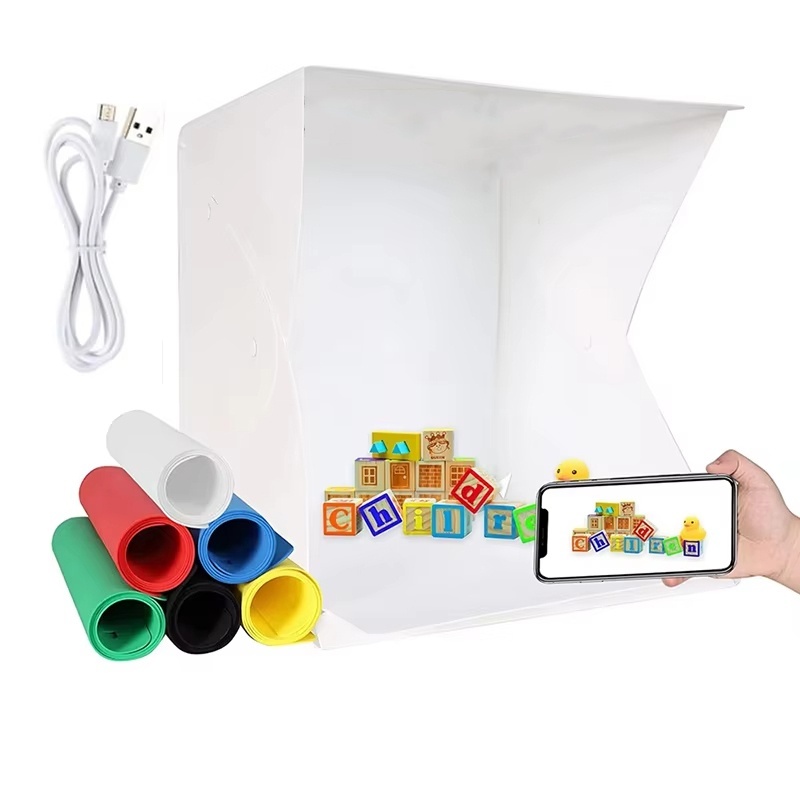 Photography Lighting Box - 접이식 라이트박스 휴대용 사진 LED 사진