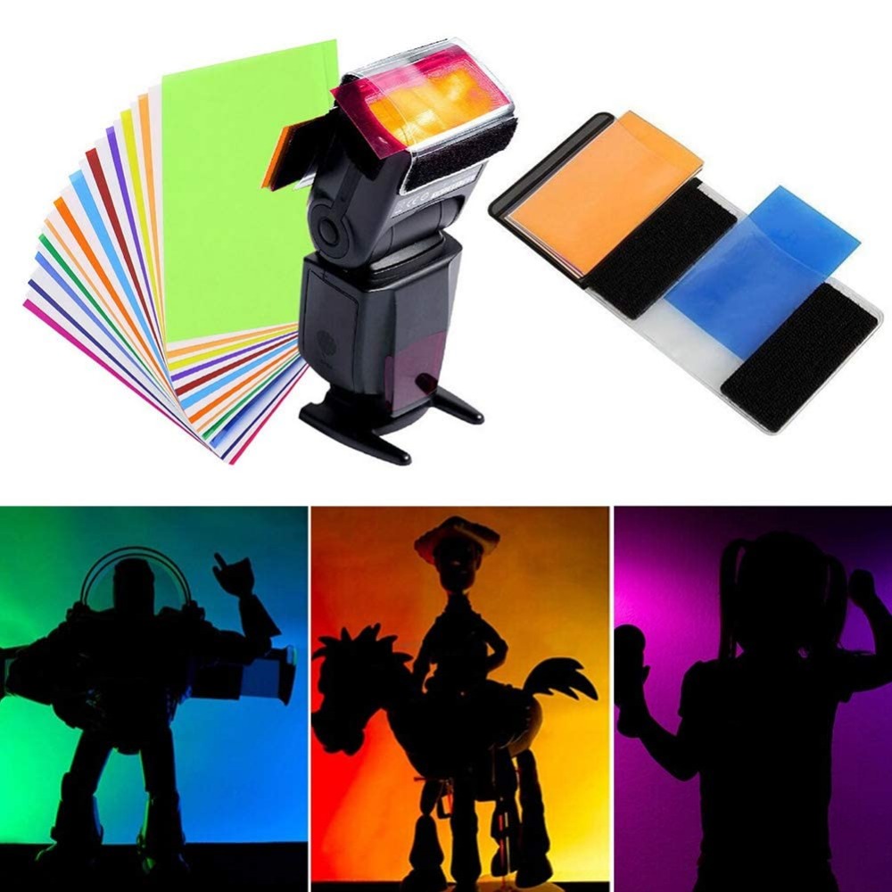 Photography Lighting Kit - 12색 카메라 플래시 젤 조명 필터