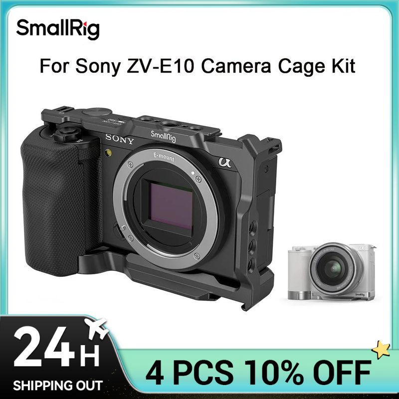 Sony Camera Zv-E10 - SmallRig-소니 ZVE10 카메라 케이지 실리콘 케이지