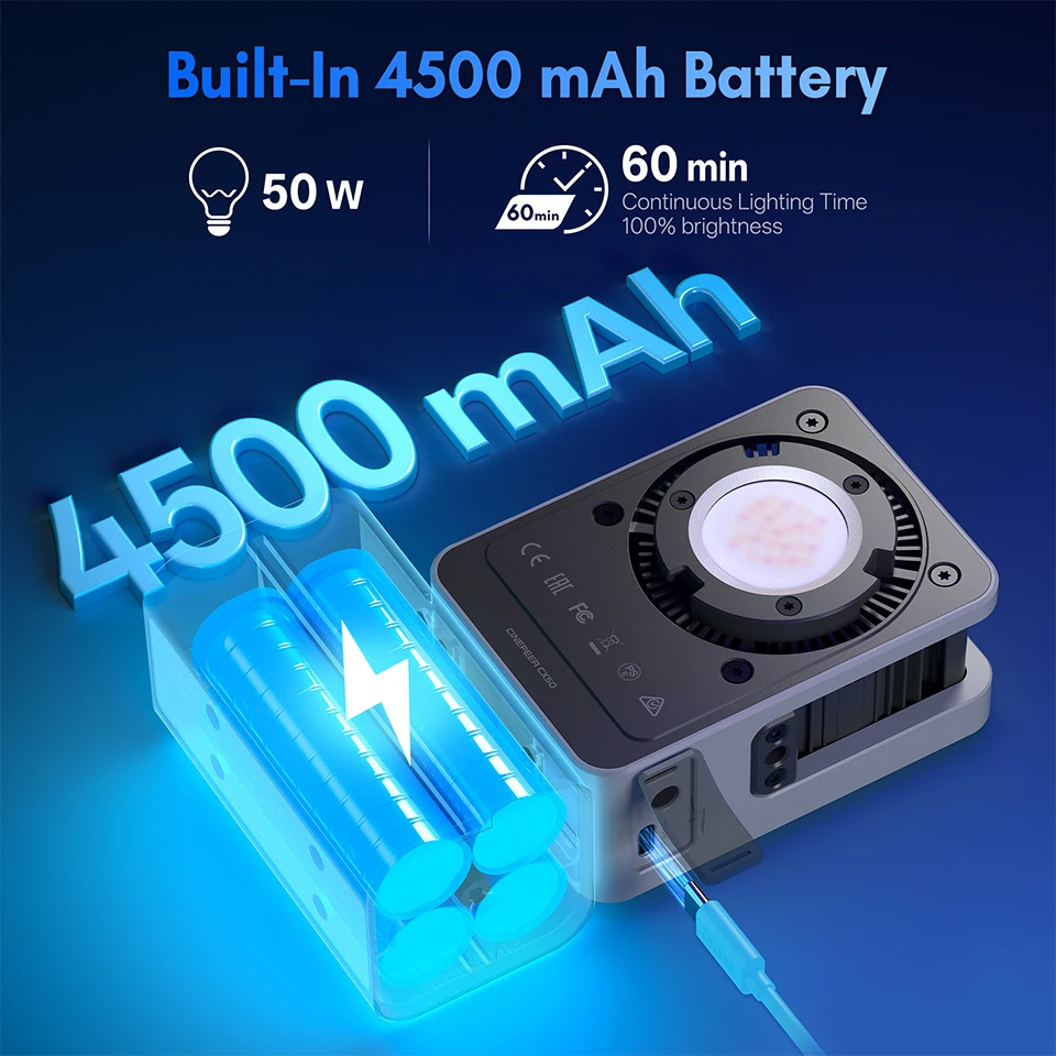 지윤 CINEPEER CX50 RGB 비디오 조명 27 - Photography Lighting Kit Portable 리뷰 및 가격