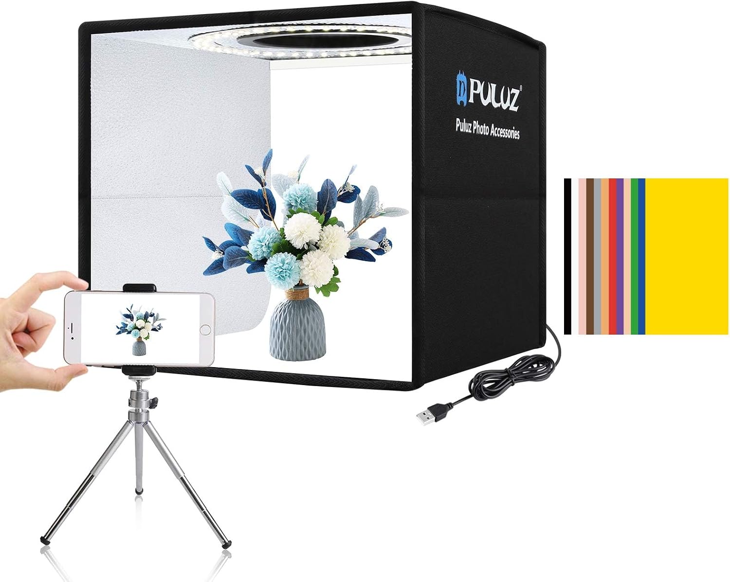 앱 제어 기능이 있는 RGB LED 패널 비디오 조명, - Photography Lighting Kit 리뷰 및 가격