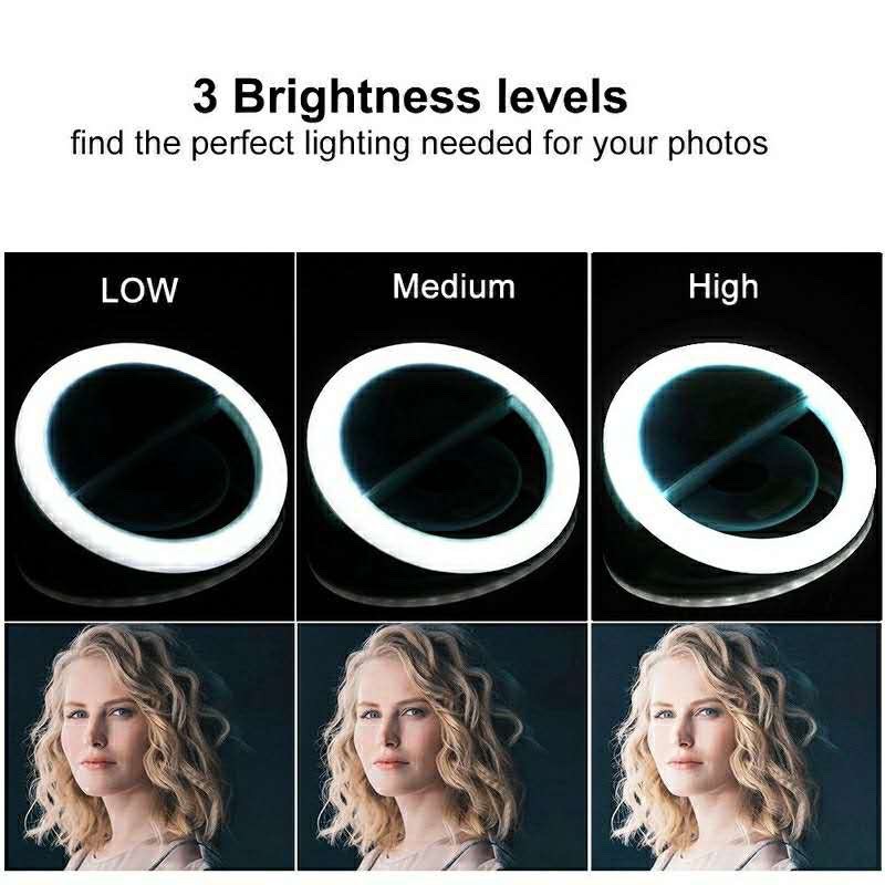 LED 셀카 링 라이트, USB 충전 필 라이트, 셀카 - Photography Lighting Lamp 리뷰 및 가격