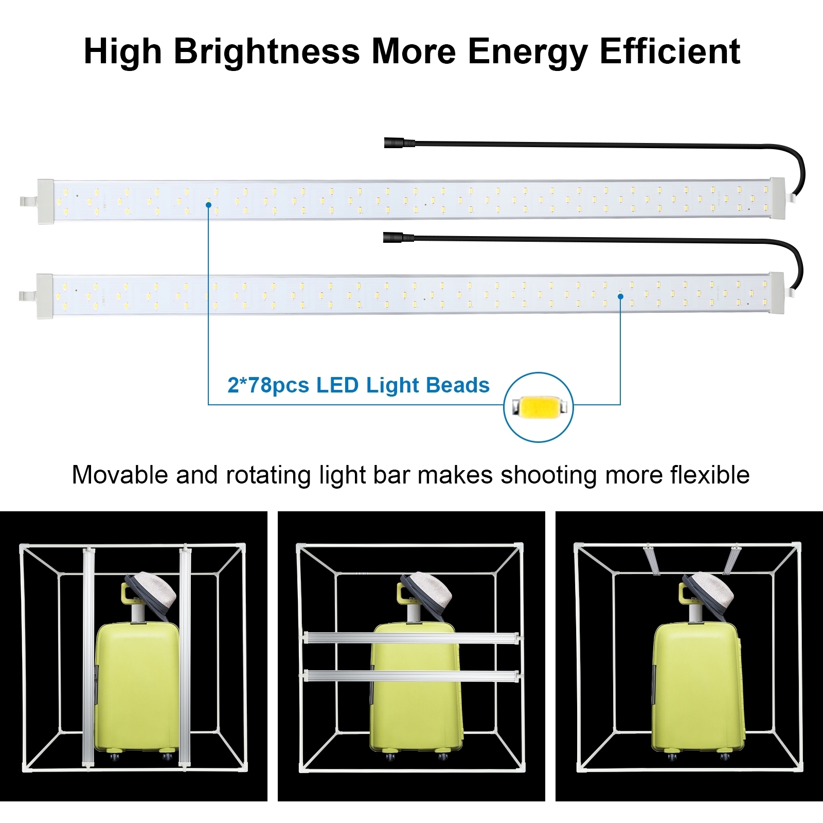 PULUZ 80cm 접이식 휴대용 72W 9050LM  - Photography Lighting Kit Portable 리뷰 및 가격