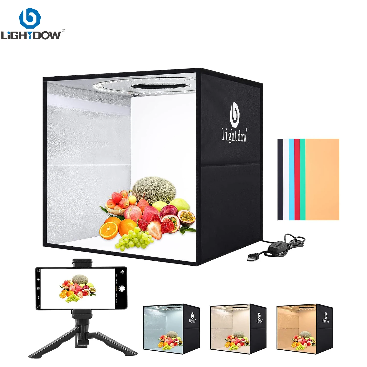 Lightdow 사진 스튜디오 라이트 박스 키트, 휴대 - Photography Lighting Kit 리뷰 및 가격