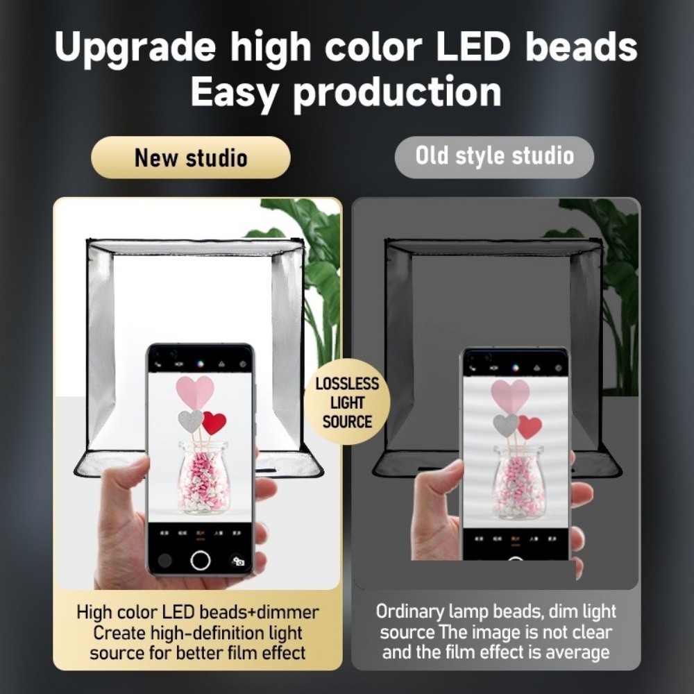 45/65cm LED 소프트 라이트 박스 미니 배경 사 - Photography Lighting Softbox 리뷰 및 가격