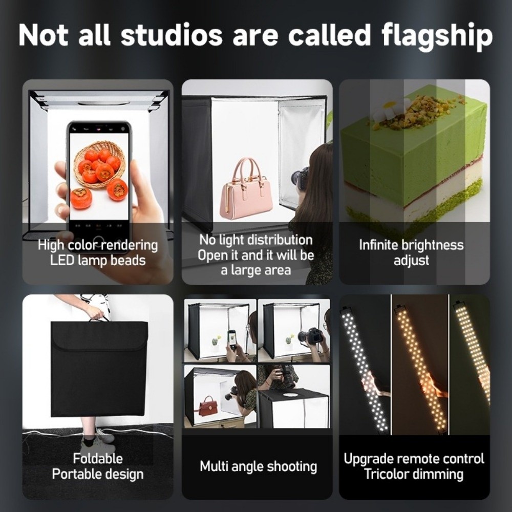 45/65cm LED 소프트 라이트 박스 미니 배경 사 - Photography Lighting Softbox 리뷰 및 가격