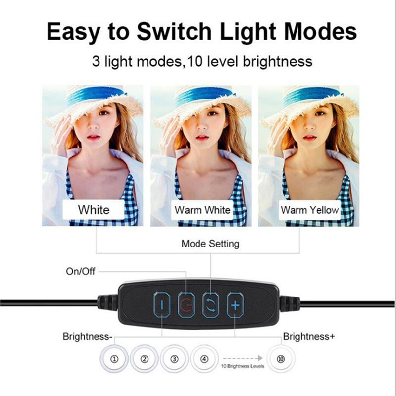 조광 가능한 LED 링 라이트, 전문 USB 셀카 램프 - Photography Lighting Lamp 리뷰 및 가격