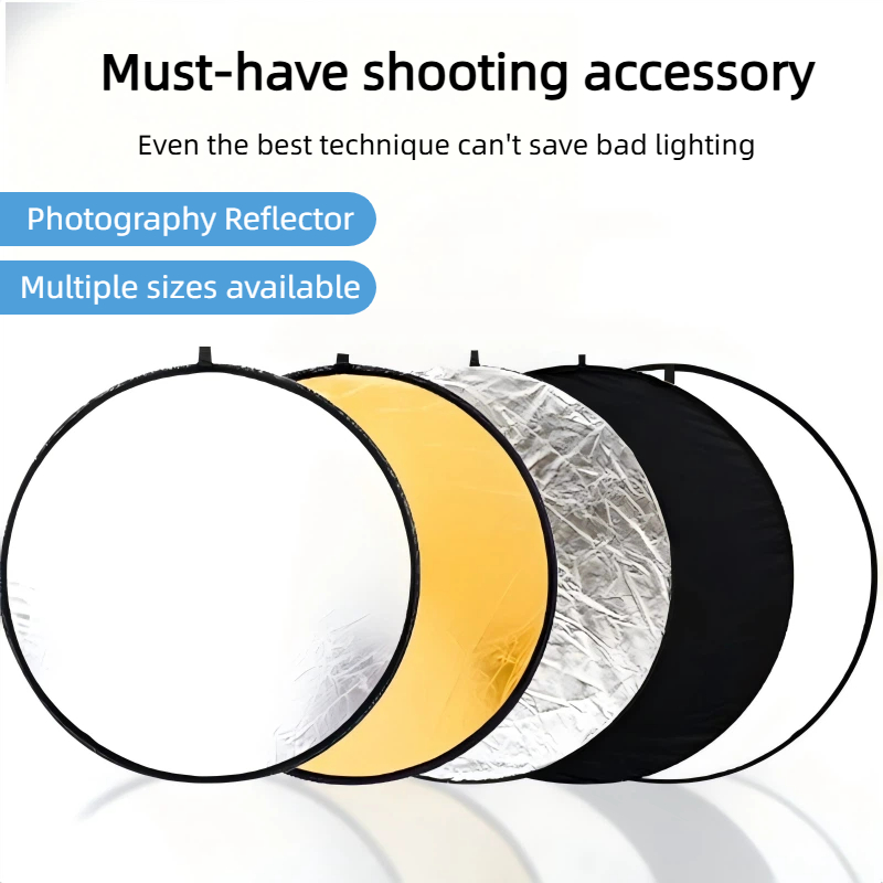 2-in-1 양면 금은 반사판 휴대용 접이식 조명 패널 - Photography Lighting Kit Portable 리뷰 및 가격