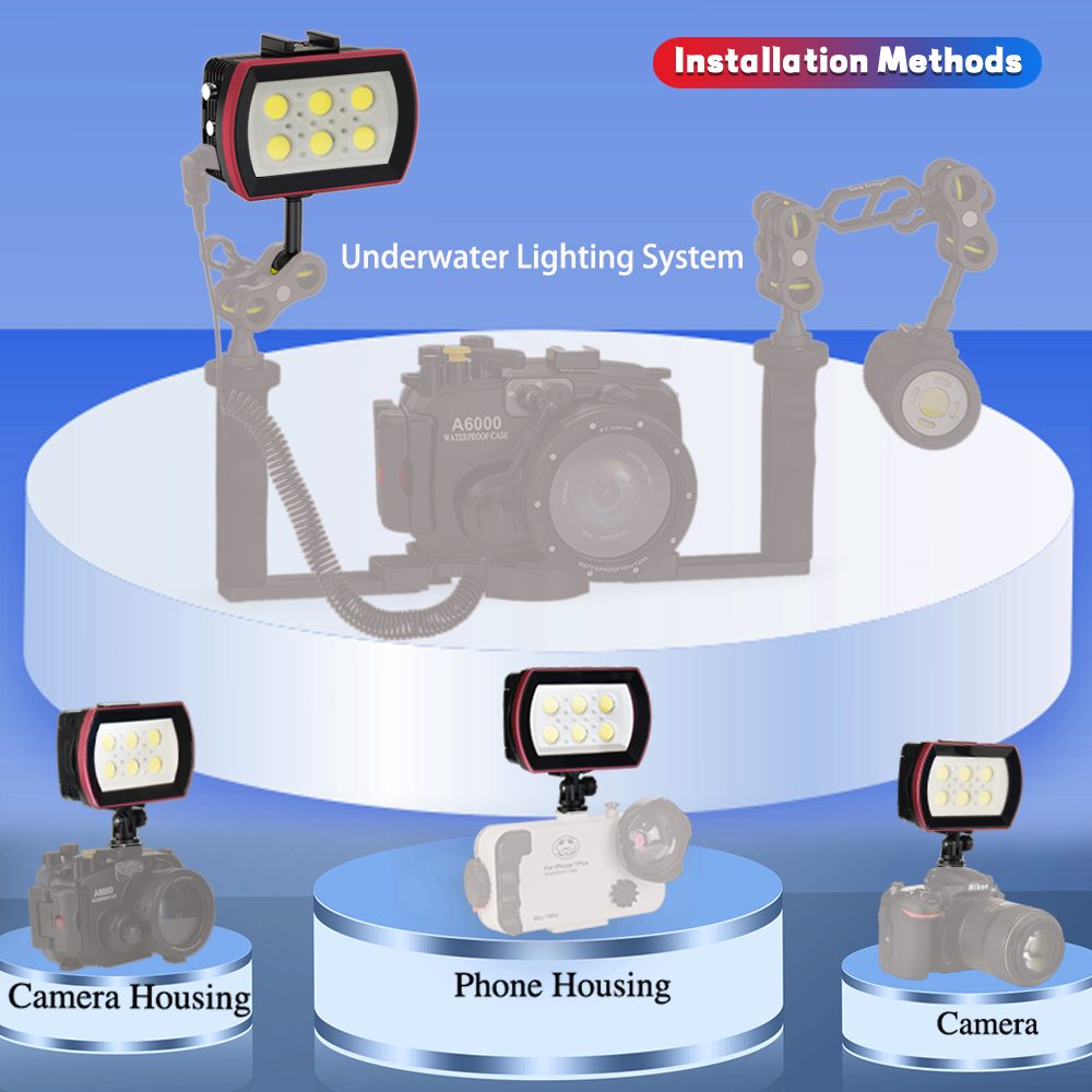 Seafrogs 40 미터 방수 LED 조명 6000  - Photography Lighting Brand 리뷰 및 가격