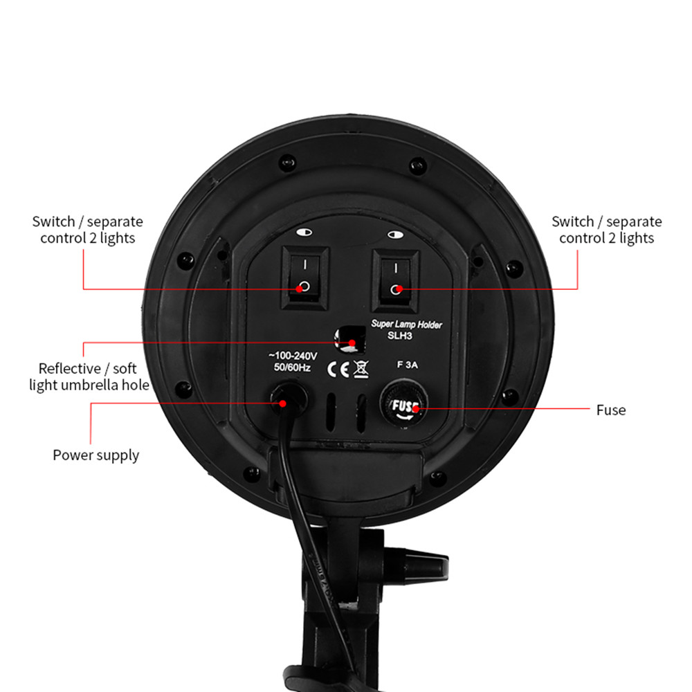 사진 스튜디오용 소프트 박스 키트용 전구, E27 베이 - Photography Lighting Softbox 리뷰 및 가격