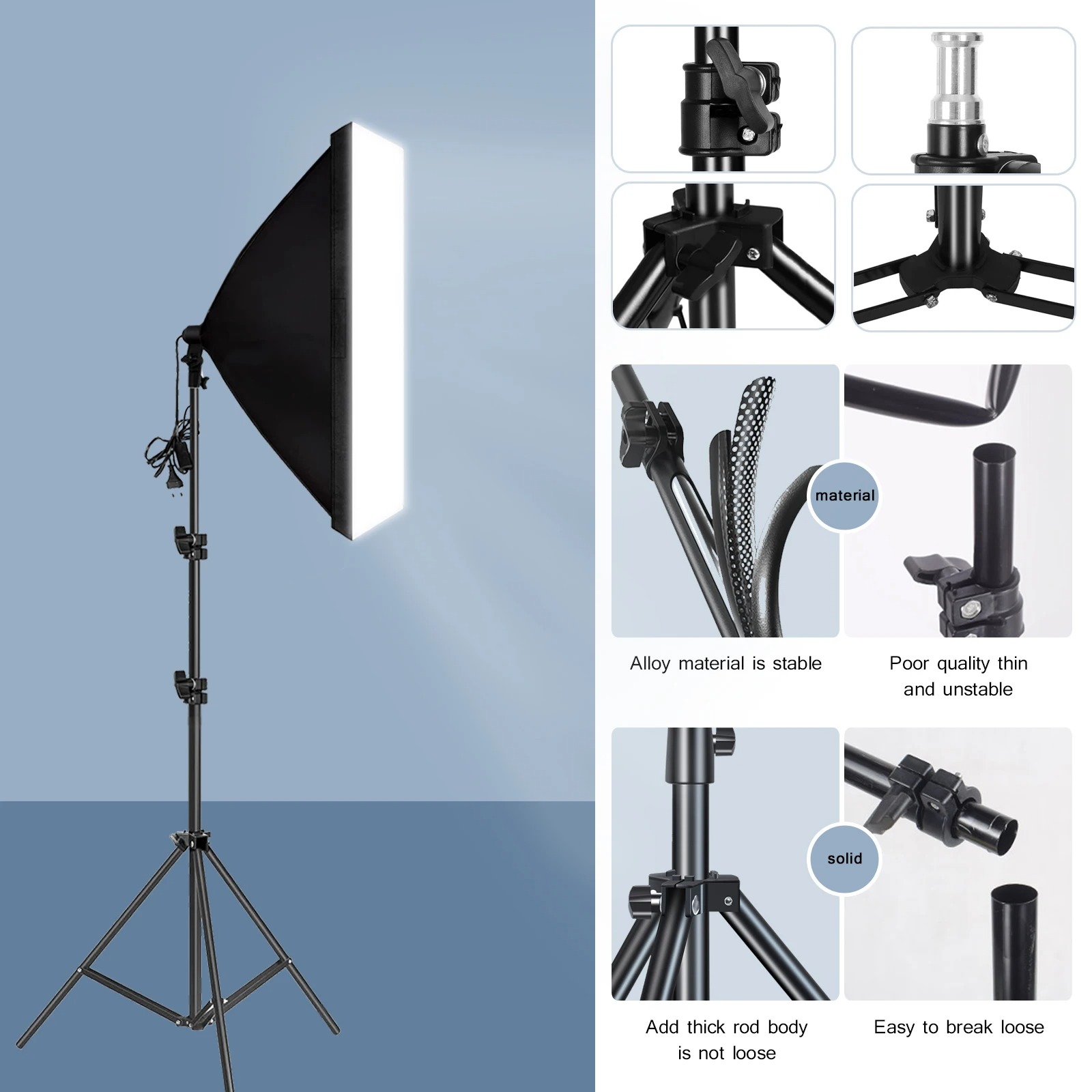 전문 사진 소프트박스 조명 소프트 박스 삼각대 포함 E - Photography Lighting Box 리뷰 및 가격