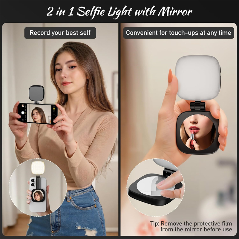 2 in 1 접이식 마그네틱 휴대폰 셀카 라이트 (Ma - Photography Lighting Brand 리뷰 및 가격