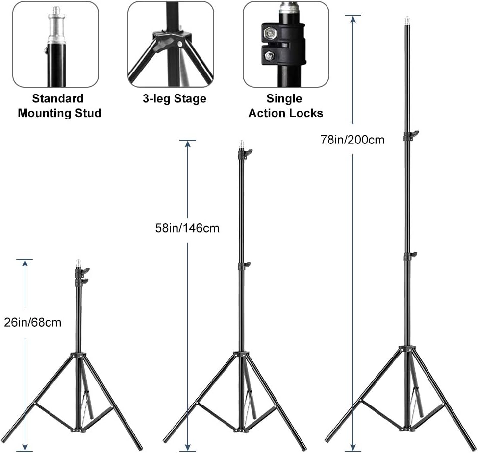 사진 촬영용 소프트박스 조명 키트, 2팩 19.7인치  - Photography Lighting Softbox 리뷰 및 가격