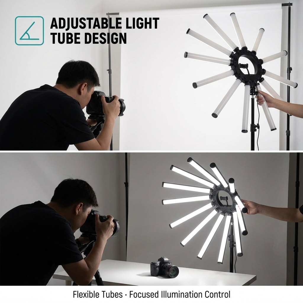 12암 멀티 튜브 사진 조명 키트 180W 대형 LED - Photography Lighting Kit 리뷰 및 가격