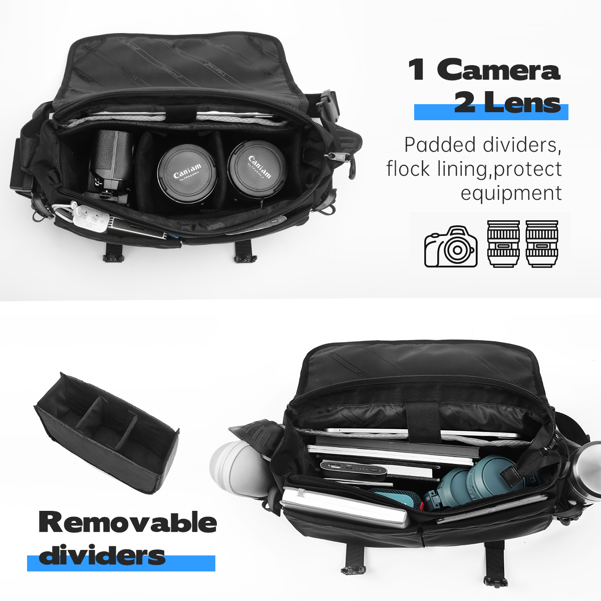 Tigernu 남성용 숄더백 방수 카메라 가방 남성용  - Photography Lighting Equipment Bags 리뷰 및 가격