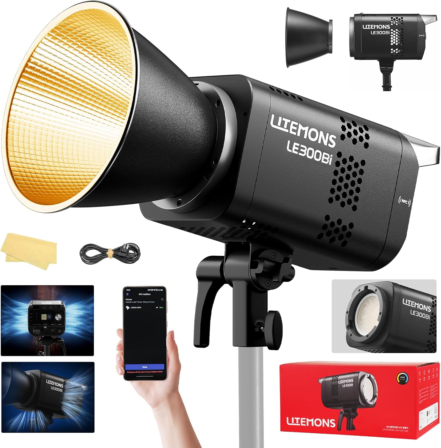 RGB LED 비디오 조명 키트, 3팩 스튜디오 비디오 - Photography Lighting Kit 리뷰 및 가격