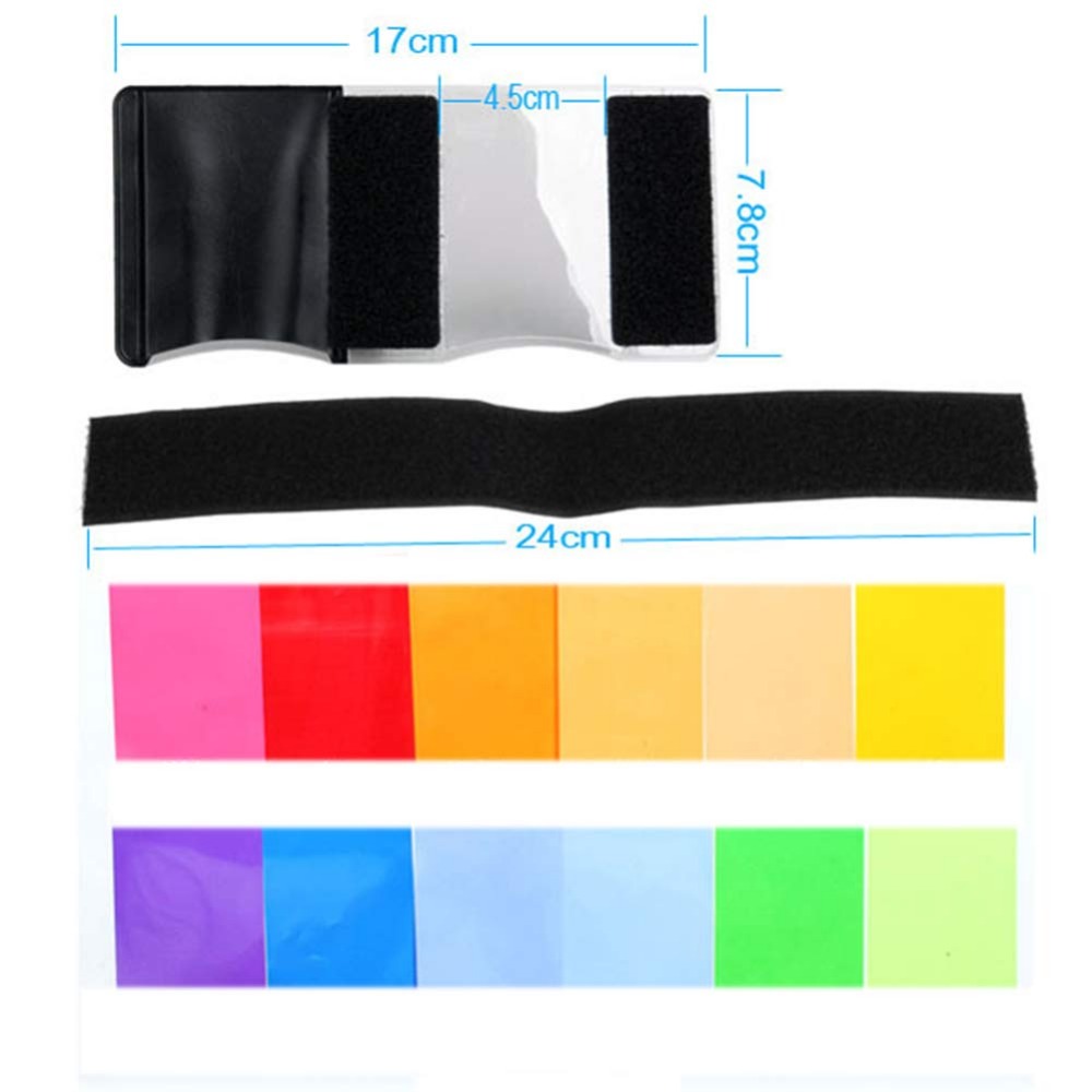 12색 카메라 플래시 젤 조명 필터 키트, 스피드라이트 - Photography Lighting Kit 리뷰 및 가격