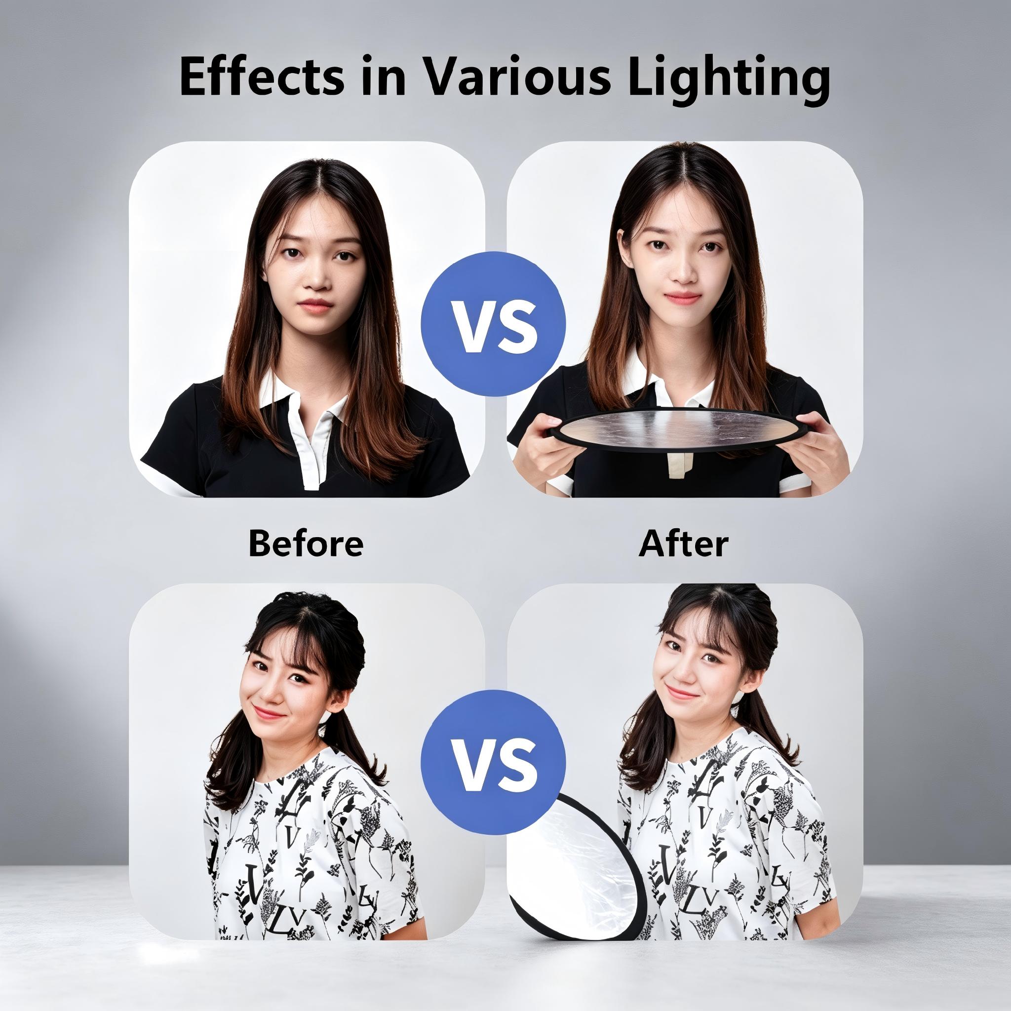 사진용 반사판 2 in 1 조명 반사판 접이식 휴대용  - Photography Lighting Kit Portable 리뷰 및 가격